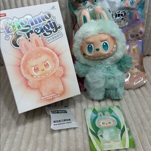 SERENITY - PopMart.Big Into Energy Labubu. Green.New.Box & bag opened to verify.